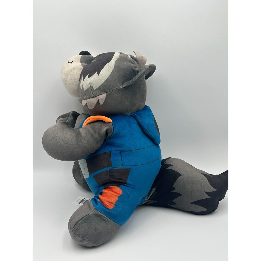 Marvel Disney Rocket Raccoon Plush Pillow Buddy Blue 29.5"‎ Stuffed Animal NEW